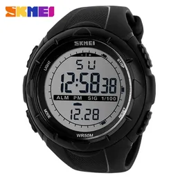 Zegarek skmei moda prosta sport zegarek dla mężczyzn zegarki wojskowe alarmowy szok wstrząsowy Wodoodporny cyfrowy zegarek reloj hombre 1025 230324