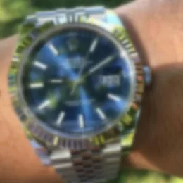 Rolex Datejust AAA 3A Banda de Qualidade 41mm Relógios Masculinos Vidro Safira Com Caixa Verde Original 1263340 Automático Oystersteel Rolexwatch AB02