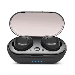 Y50 Earphones TWS Wireless Bluetooth 5.0 Headphones Touch Control 9D Stereo Headsets with Microphone Sport Earbuds with LED Display in Retail Box