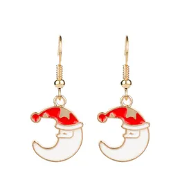 Dangle Earrings Chandelier Dongsheng Fashion Women Moon Santa Claus Lovely Tree Bell Christmas Jewelry Earring for Gifts -15