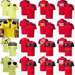 2022 2023 F1 T-shirt Formuła 1 T-shirty Oficjalne motorowe kombinezony wyścigowe fanów Koszulka Polo koszulka F1 75. rocznica