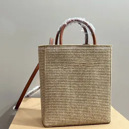 Bolso de mano de moda para mujer Lafite Grass Zither Score Bag Verano Versátil Casual Luxurys Bolsos de playa Mujeres Lafite StrawBag