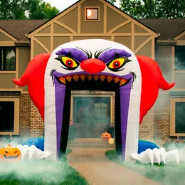 5m16ftH Halloween festival devil inflatable archway clown decoration inflatable tunnel arch for advertising