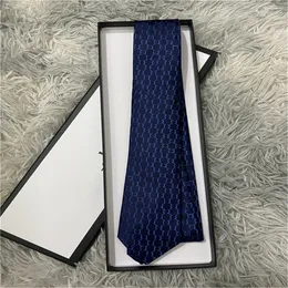 Neck Ties роскошный новый дизайнерский мужская буква 100% галстук шелковый шелк черный синий aldult jacquard свадебный свадебный бизнес тк.