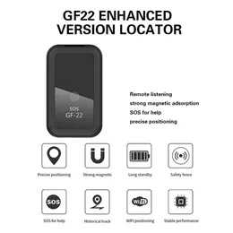 Atualizar gf22 mini posicionador de carro dispositivo anti-roubo app rastreamento em tempo real gps wifi localizador gravação anti-perdido controle de voz