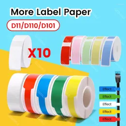 Stampante Niimbot Stampa Etichetta Impermeabile Anti-Olio Resistente allo strappo Prezzo Cabel Colore Rotolo di carta resistente ai graffi D11 D110