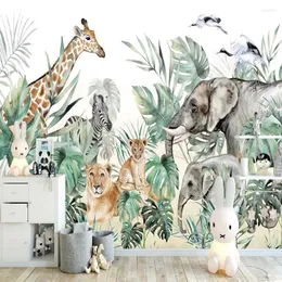 Wallpapers aangepaste muurschildering nostalgische bosvogels 3d behang voor kamer achtergrond huisdecoratie papel de parede stickers