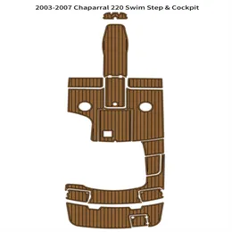 2003-2007 Chaparral 220 Swim Platform Cockpit Boat Eva Foam Teak Deck Floor Pad Self Backing Ahesive Seadek GatorStep Style Floor