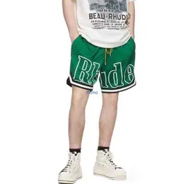 Herren-Shorts für Herren, Rh Limited, Rhude, Sommer-Badeshorts, knielang, Hip-Hop, High-Street-Sport, Training, Strandhose, Herren, elastische Taille, Gelb