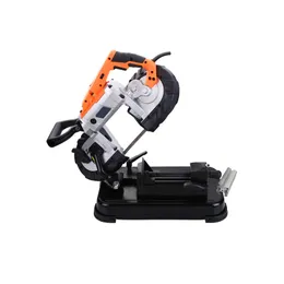 1100W Portable Band Saw Machine Woodworking Tools Metal Multifunktion Small Band Sawing Machine Cutting Machine Horisontell mekanisk