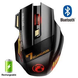 Mice Rechargeable Wireless Mouse Bluetooth Gamer Gaming Computer Ergonomic Mause With Backlight RGB Silent For Laptop PC 230324