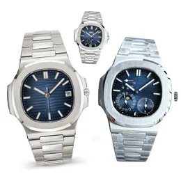 Elegancki sport zegarek 40 mm Automatyczne mechaniczne owalne lustro Sapphire 904L Pasek ze stali nierdzewnej Nautilus Waterproof Waterproof Luminous Designer Watch Montre de Luxe 007