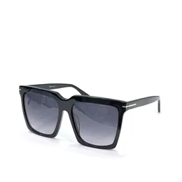 새로운 패션 디자인 선글라스 0764 빅 스퀘어 플레이트 프레임 단순하고 다목적 스타일 최고 품질의 여름 야외 UV400 보호 안경