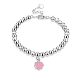 Связанные браслеты цепная эмалевая эпоксидная смола красная любовь Сердце пластиковое браслет в форме сердца синий розовый браслет будда будда