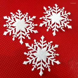 Christmas Decorations 20PCS Snowflake 7CM Felt Wedding Party Home Decor Diy Scene Ornament Decoration Supplies