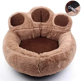 Söt Paw Pet Dog Nest Kennel Lovely Cat Sofa Bed Winter Soft Warm Cat Puppy Soffa Beds For Dogs Accessories