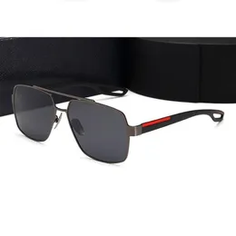 2023 Sonnenbrillen für Männer Retro polarisierte Luxus-Herren-Designer-Sonnenbrillen Randlose vergoldete quadratische Rahmenmarken Sonnenbrillen Modebrillen mit Box