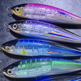 Baits Lures 17.5CM/97g Ocean Boat Flash Blade Fishing Stickbait Big Game Floating Pencil Minnow Lure bait topwater Trolling Tuna Sea Wobbler 230324