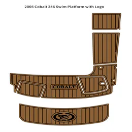 2005 Cobalt 246 Platforma pływacka Pad Pad łódź eva pianka faux teakowa mata podłogowa samoprzylepne ahehive Seadek gatorstep podłoga w stylu