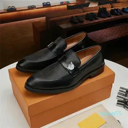 Luxe hommes chaussures en cuir véritable designer bout pointu à lacets Oxfords robe Brogues mariage fête chaussures d'affaires