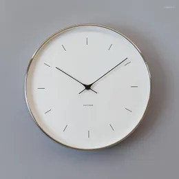 Wanduhren Nordic Große Uhr Modernes Design Mechanismus Metall Luxus Wohnkultur Wohnzimmer Retro Reloj Pared Zimmer FY50YH