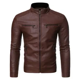 Men's Leather Faux Spring Spring Inverno Casual Casual Casaco Men Men Pu Zipper Homens Motor Motorciclista S Breakbreaker 4xl 230324