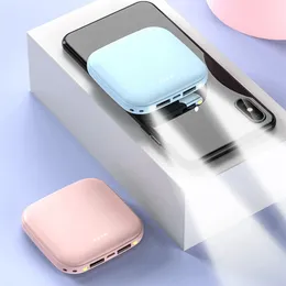 10000mah Mini Power Bank for iPhone Xiaomi Huawei Samsung LED PowerBank 2 USB شاحن محمول حزمة بطارية خارجي