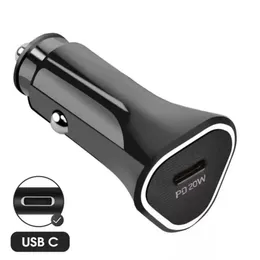 25W USB C Auto-aplader 20W Tipo PD SNEL OPLADEN AUTO TELEFOON OPLADER VOOR PARA CARGERS CELULO
