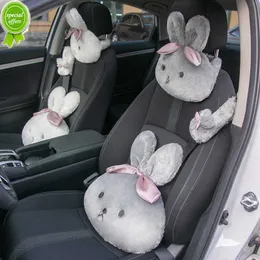 Новый дорогой мультфильм кролик -лук на шею мягкая подушка в автоматической флешке для головы поддержка мест для инвалидных колясок для женщин -автомобиля лицо