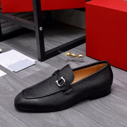 2023 Мужская дизайнерская обувь для обуви новой стиль бизнес-мода подлинная кожаная вечеринка свадьба Оксфордский размер 38-44