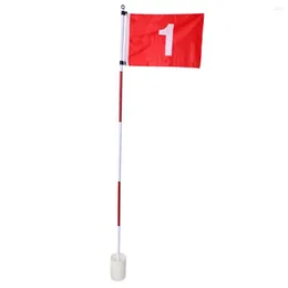 Golf Training Aids 깃발 1 번 구멍이있는 1 번 - 5 개의 강철로드베이스가 들어 있습니다.