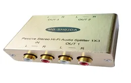 3CH Stereo audio splitter Stereo RCA audio splitter Analog audio distributor with isolation and Eliminate Noise9525003