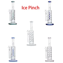 11 Inch Hookahs Ice Pinch Glass Bongs Fab Egg Water Pipes 5mm Thickness Inline Percolator Oil Dab Rigs Straight Tube with 14mm Female Joint Bongs WP2161