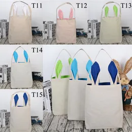 16 borse di tela di tela da imballaggio per feste di colori Borsa regalo di Pasqua con secchiello personalizzato per regali per bambini