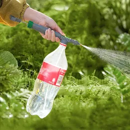 高圧エアポンプハンドスプレー飲料ボトル噴霧器調整可能なノズル農業庭園散水ツール