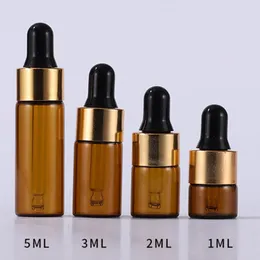 Kosmetische Probenverpackung Serumglas-Tropfflaschen 1 ml 2 ml 3 ml 5 ml für ätherisches Öl