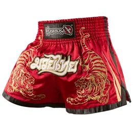 Mens Shorts Tiger Red MMA Fighting Shorts Sports Fitness Training Muay Thai Shorts Boxning Sanda Suit 230323