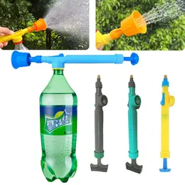Sprutor 3-stilar Högtryck Air Pump Manual Justerbar Drink Bottle Spray Head Munstycks Trädgårdsvattningsverktyg Handverktyg P230310