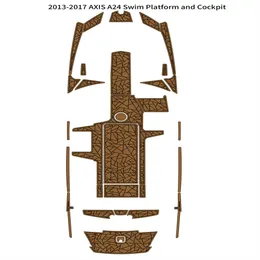 2013-2017 Axis A24 Swim Platform Cockpit Pad Boat Eva Foam Teak Deck Floor Mat Self Backing Ahesive Seadek GatorStep Style Floor