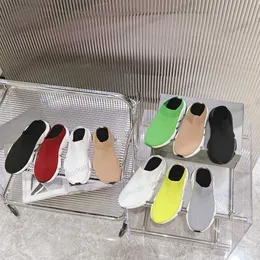 Designer Speed Sock Slippers Slides Black White Red Green Beige Yellow Casual shoes Socks Speeds Slipper Trainers Mens Women Knit Ankle Shoe Trainer Sports Sneakers