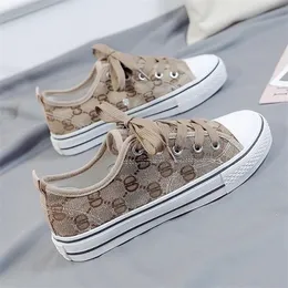 Hotsales Women's Canvas Shoes 2023 New Spring And Autumn GD Letter Embroidered Cloth Shoes Versatile Casual Board Shoes Half Lazy Shoes