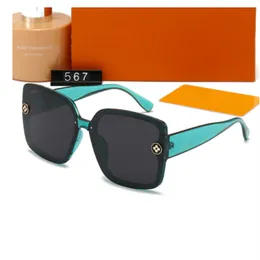 2023 Designer Solglasögon Luxury Eyewear Unlimited Beach Outdoor Shades Solglasögon Kvinnor och män Skydd Solglasögon Fashion Classic Mirrors For Mens 567