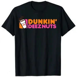여자 티셔츠 Dunkin 'Deez Nuts-Dunkin Deeznuts 티셔츠 미적 옷 그래픽 티 셔츠 탑 230325