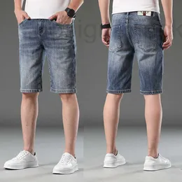 Men's Jeans Designer Summer casual jeans men small-foot slim cotton stretch shorts, Korean version double G pants five-piece pants 6TJR