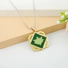 قلادة قلادة لعبة Genshin Impact Netclace Eye of God 7 Beads Chain Choker Charm Gifts Jewelry