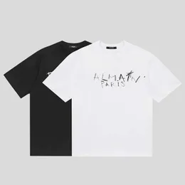 2023 Herrmode t-shirt Designers Herrkläder svarta vita t-shirts Kortärmade kvinnors casual Hip Hop Streetwear tshirts D1115