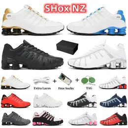 Hoogwaardige Designer Heren Running Shoes Shox NZ 3.0 Triple White Silver Red Platinum Men Dames Trainers Sports Outdoor Sneaker Lopers Joggen Wandelschoen