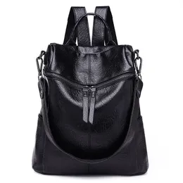 Plecak żeńska plecak koreańska wersja plecak Kobiety Dzika moda podróż Backack Woman Bag Rekround Travel Skórzowe plecaki 230324