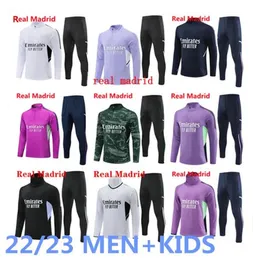 2023 2024 REAL Madrids TRACKSUIT set TRAININGSpak 23/24 mannen en kinderen voetbaljack chandal futbol survetement maat S-2XL