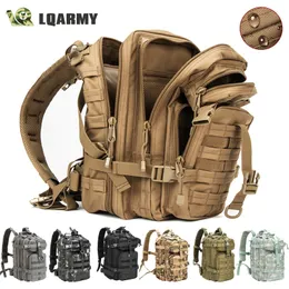 Outdoor-Taschen Männer Armee Militärische Taktische Rucksack 1000D Polyester 30L 3P Softback Wasserdicht Rucksack Wandern Camping Jagd 230325